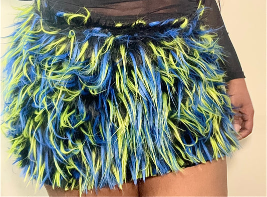 Twister “Faux Fur” Mini Skirt